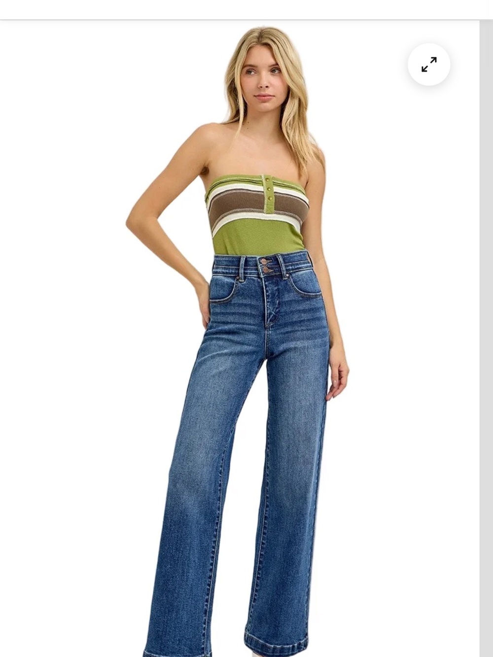 Risen high rise jeans